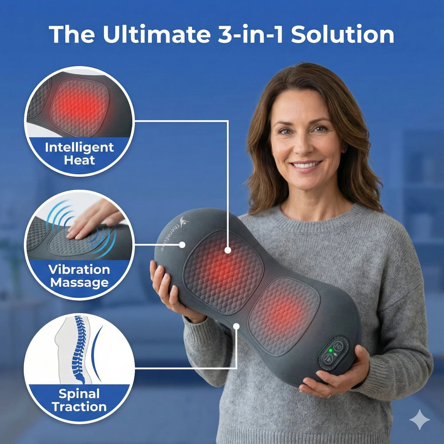 TheraSpine™ – Triple Fusion Massager for Back Pain Relief