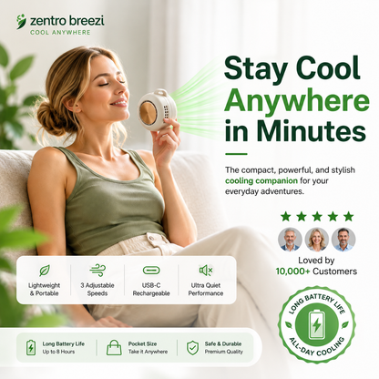 Zentro Breeze Clip-On Mini Fan