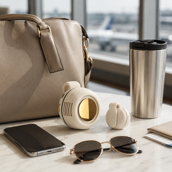 Portable fan travel